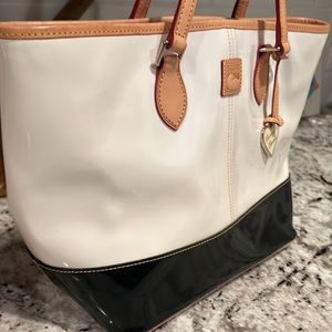 Dooney and Burke black and white purse